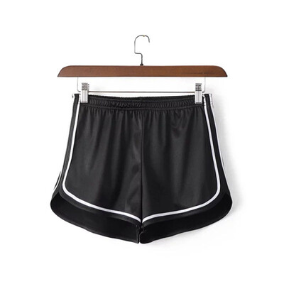 

Women Casual Elastic Waist Summer Short Feminino Glossy Shorts Pantalones Cortos Mujer New D2