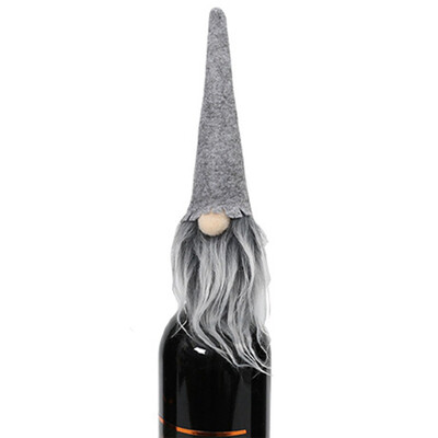 

Gobestart 1pcs Christmas Hat Wine Bottle Set Cover Bar Restaurant Christmas Party Decor