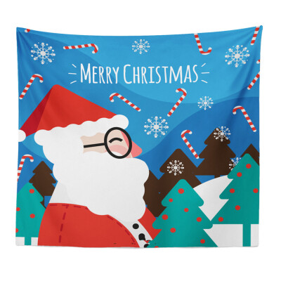 

Gobestart Art Home Decor Hanging Tapestry Wall Christmas Textile Blanket Santa Claus