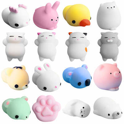 

YIWULACute Mochi Cat Squeeze Healing Fun Kids Kawaii Toy Stress Reliever Decor