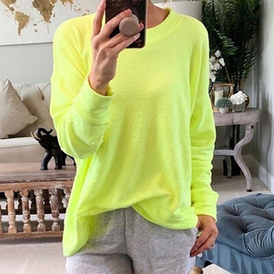 

2019 New Fashion Women Hoodie Solid Color Casual Plush Long Sleeve Women Hooded Sweatshirts