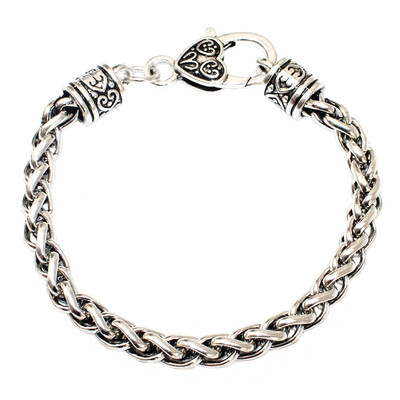 

2019 Creative New Fashion European&American Fashion Jewelry Silver Bracelet Couples Jewelry