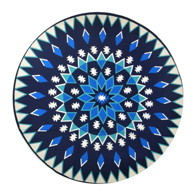 

150150cm Indian Persian Printed Mat Round Chiffon Shawl Tapestry Retro Wall Hanging Towel Beach Mats At Home