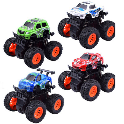 

Tailored 4PC Mini Vehicle Pull Back Cars with Big Tire Wheel Creative Gifts for Kids A