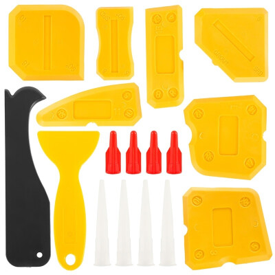 

Willstar 17Pcsset Caulking Tool Kit Silicone Sealant Finishing Tool Grout Scraper Caulk Remover&Caulk Nozzle&Caulk Caps