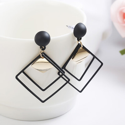 

Fashion Jewelry Long Matte Wild Geometric Sequins Earring