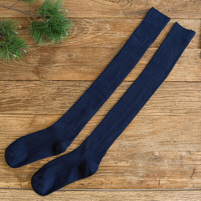 

Women Stockings Cotton Blends Ribbed Thigh High Over The Knee Thick Warm Long Casual Schoolgirl Wear