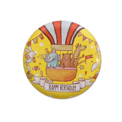 

Cartoon Design Round Tinplate Candy Box Decorative Storage Case Containers For Coins Headset USB Cable Keys Jewelry