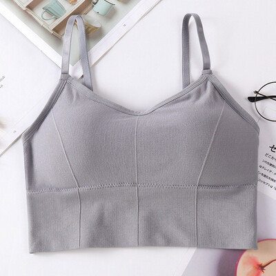 

Fashion New Seamless Short Camisole With Chest Pad Wrapped Chest Ladies Bottoming Tube Top