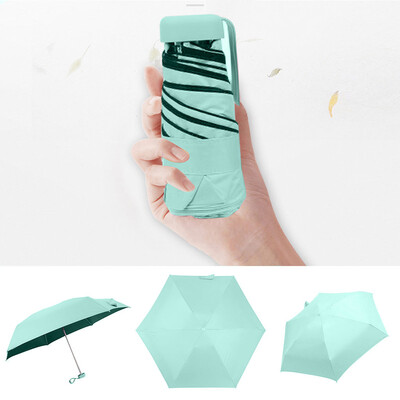 

JPGIF Flat Lightweight Umbrella Parasol Folding Sun Umbrella Mini Umbrella
