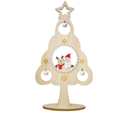 

Tailored Home Decor Gifts Creative Painted Christmas Wooden Tabletop Decoration