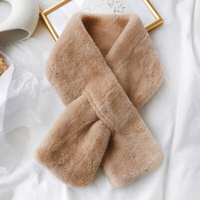 

Gobestart Women Fashion Winter Faux Fur Villus Scarf Outerwear Leopard Print Scarf Warm