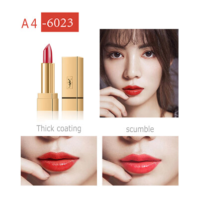 

Deep Red Series Sexy Lipstick Long Lasting Pigments Lip Makeup Moisturizing Non-stick Lipstick Makeup Maquiagem