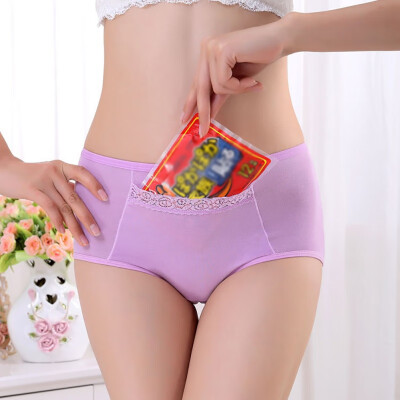 

Women Menstrual Period Leakproof Seamless Panties Mid-Rise Sexy Breathable Panties Solid Color Plus Size Briefs