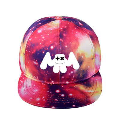 

DJ Marshmello Mask Kids Boys Galaxy Starry Sky Baseball Cap Hip Hop Hat Holiday