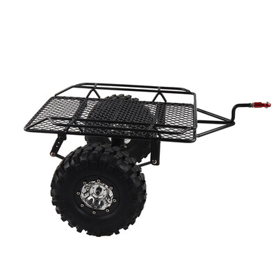 

Replacement for 110 SCX10 TRX4 Rc Rock Crawler Metal Trailer Frame Simulation Trailer Car Hopper Trail Tires