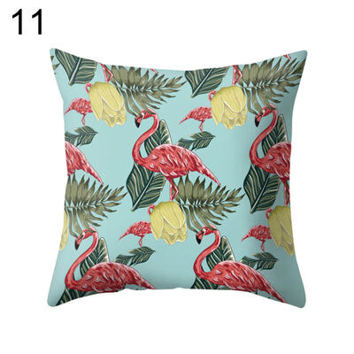 

Flamingo Print Soft Pillow Case Waist Throw Cushion Cover Office Home Decor