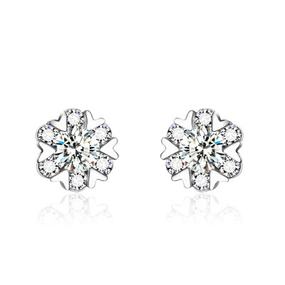 

Yoursfs® 925 Silver Simulated Diamond Snow Earrings Fashion Silver Jewelry