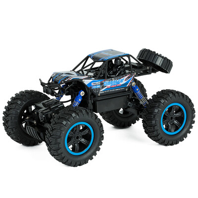 

US-induced model MZ RC car 114 Bigfoot climbing car charging remote control off-road car four-wheel drive model child boy toys bright blue