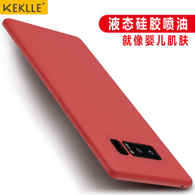 

KEKLLE note8 Samsung мобильный телефон оболочки наборы мобильных телефонов жидкий силикон нагнетательных популярные бренды мужские и женские модели чехол для Samsung Galaxy note8 [арбуз красный]