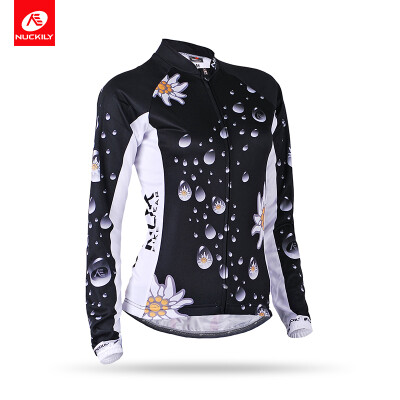 

NUCKILY Winter Wind-proof Bicyce Jersey High Quality Thermal Fleece Custom Made Road Bike Jackets Women GE001