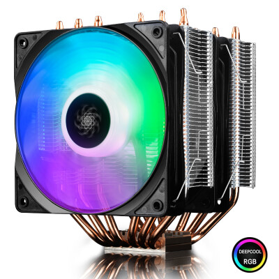 

Kyushu Fengshen DEEPCOOL big frost tower RGBCPU cooling fan (with the four brands of motherboard synchronization light effect / 17 kinds of RGB / 6 heat pipe / with grease / eat chicken water