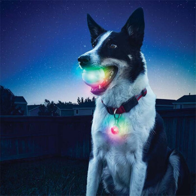 

New Creative The Dog Ball Pet Light Bite The Ball LED Bite Ball Luminous Diversion Waterproof Dog Toys