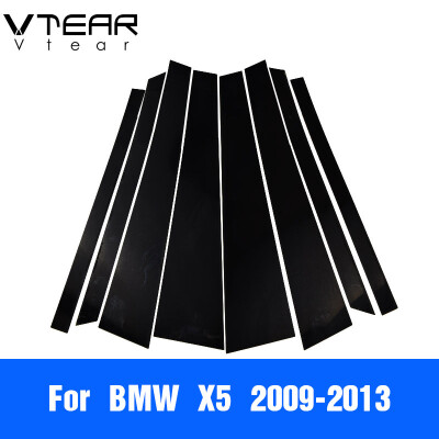 

Vtear For BMW 1 3 5 series For BMW X1 X3 X5 accessories car window BC pillar sticker trim black mirror reflection panel Exterior