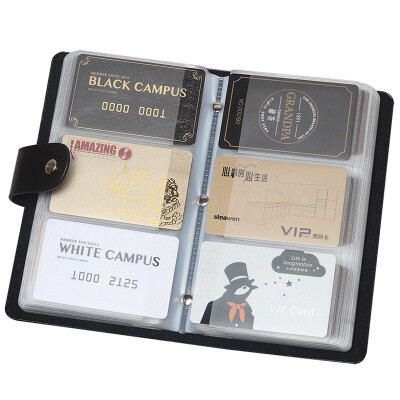 

Orpheum OFLM card package womens 96-bit card package large-capacity leather business multi-card business card holder mens card holder KB-96 black