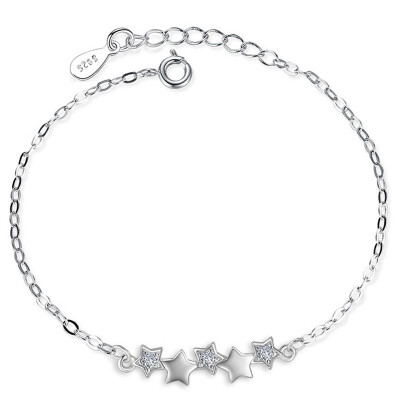 

Cubic Zirconia Star Charm Bracelets For Women CZ Rhinestone Elegant Bracelet Fashion Jewelry Brithday Gift WG63