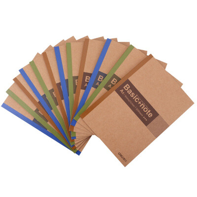 

Deli) FA54003 kraft paper A5-40 page notepad / suture / soft copy 12 loaded