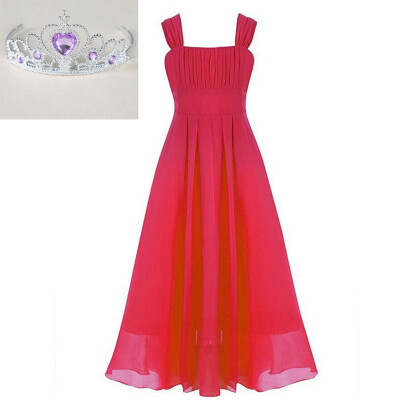 

9Colors Girls Princess Dress Teenage kids Weddings Clothes Evening Formal Gown Party Clothing