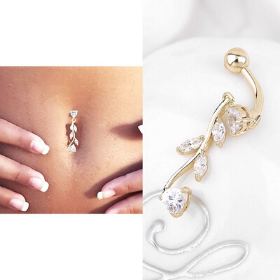 

Women Sexy Body Dangle Belly Button Rings Body Piercing Reverse Navel Rings
