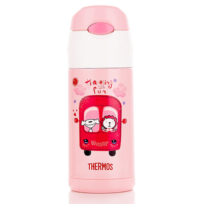 

[Jingdong JOY совместных моделей] Термос (THERMOS) Детская кружка Кубок Соломенная чашка Ребенок Учиться пить Кубок Детский портативный Утечка из нержавеющей стали Кубок FFI-400 PK