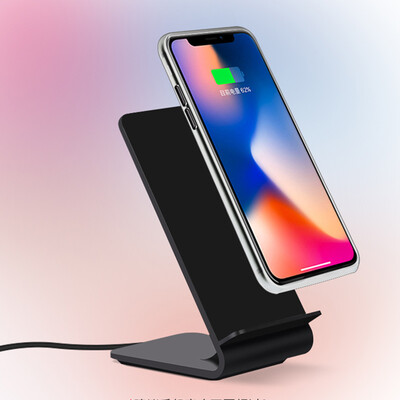 

Newman (Newmine) Apple 8 / X Беспроводное зарядное устройство для быстрой зарядки вертикальной зарядная подставка поддерживает iPhone X / 8Plus Samsung S6 / 7 / 8edge + A8 черный