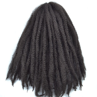 

18 '' Afro Kinky Twist Braids Hair Crochet Braids Hair Curl Crochet Synthetic Braiding Hair 100g/Piece Brown Black Purple Color