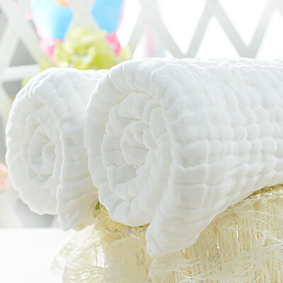 

Elephibab baby towel cotton washed gauze children bath towel 6 layer increase 110X90CM two pieces