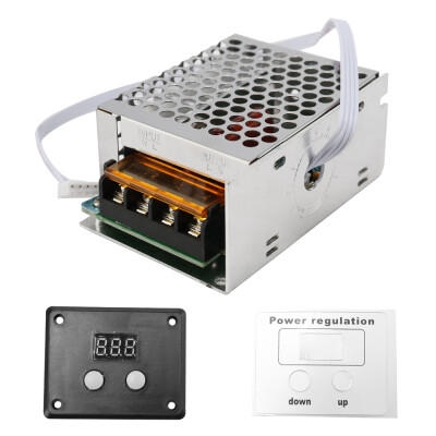 

AC 220V 4000W SCR Thyristor Digital Control Electronic Voltage Regulator Speed Controller Dimmer Thermostat