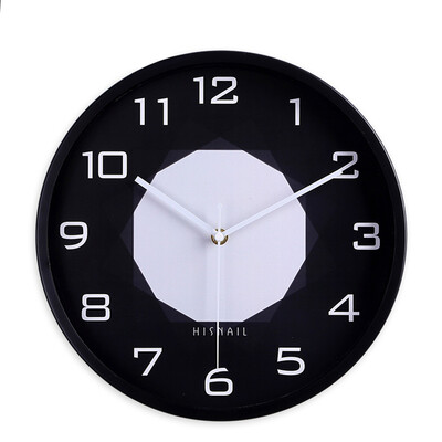 

12 inches 30CM metal simple clock silent quartz movement watch for bedroom living room