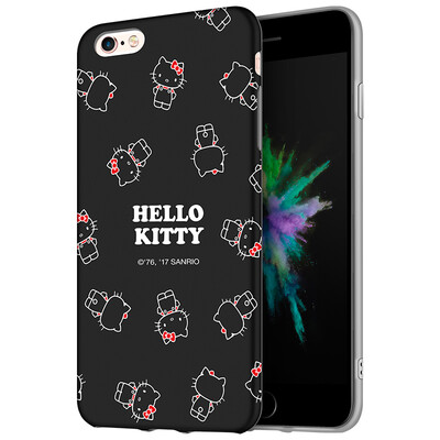 

Hello Kitty Apple 6 6s Plus Phone Case iPhone6 ​​ 6s Plus Cartoon Case All-In-One Silicone Shoulder Case 55 &quotPhantasy Hello Kitty Black