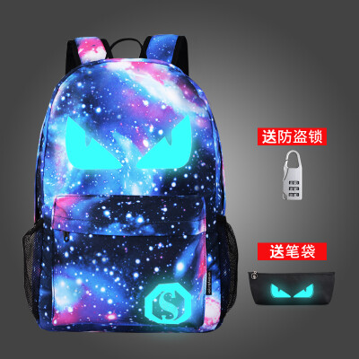 

Fashion trends, night sky, shoulders, men and women, Korean and Korean sports backpack, junior high school students, schoolbag, ca