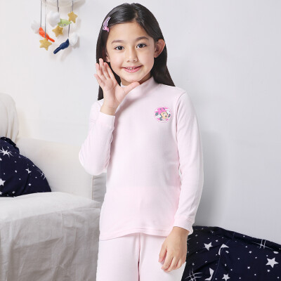 

Disney Disney Girls Children's Pink Pink Sleeping Cotton Long Half-Long Long Sleeve Underwear Set 28418D1 Light Pink 110