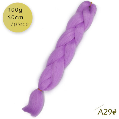 

AISI HAIR 100g/pcs 24inch Kanekalon Jumbo Braids Hair Ombre Two Tone Colored Synthetic Hair for Dolls Crochet Hair