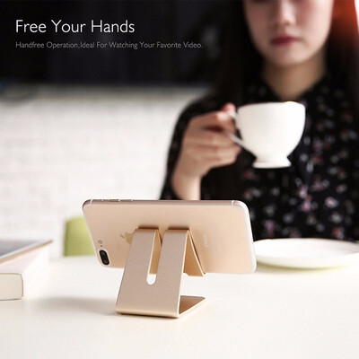 

Outdoor Desktop Cell Phone Stand Advanced 4mm Thickness Aluminum Stand Holder for Mobile Phone All Size
