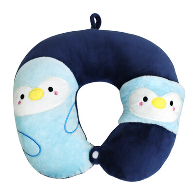 

Banzheni U-shaped pillow portable cute cartoon massage u-shaped pillow pillow short plush travel neck pillow aircraft headrest siesta eyewear blackout detachable cleaning pillowcase cartoon cat