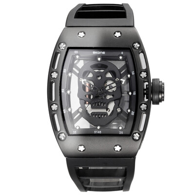 

2017 Pirate Skull Style Quartz men Watches Brand Men Military Silicone Men Sports Watch Waterproof Relogio Masculino