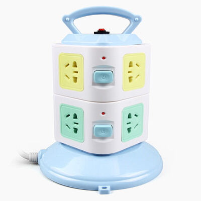 

Liang (lengon) Vertical plug-in second floor 8-bit patch cord plug-in portable sub-control patch panel overload protection GB combination hole 1.8 meters