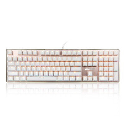 

Jazz (AJAZZ) friends crystal color crystal colorful alloy mechanical keyboard white black-axis games backlit office computer notebook eating chicken keyboard