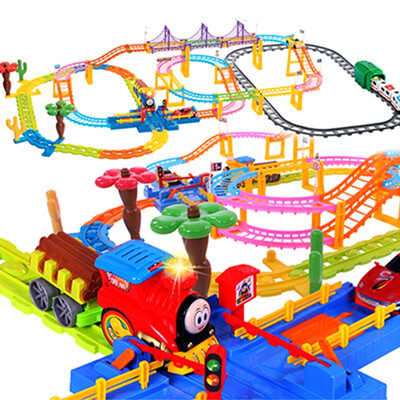 

Bei En (beiens) puzzle children's toy building blocks electric rail train 3388 combination