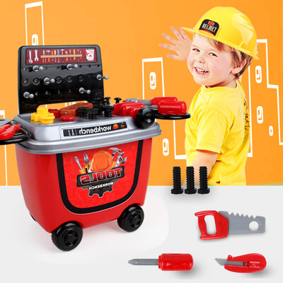 

Gou Gou Gou GOUGOUSHOU educational toys children play house role playing simulation engineer tools trolley